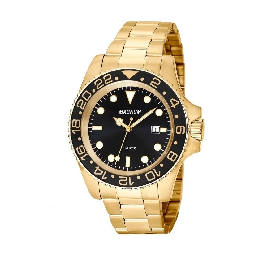 Relógio Masculino Magnum Dourado MA32934U - Casa das Alianças